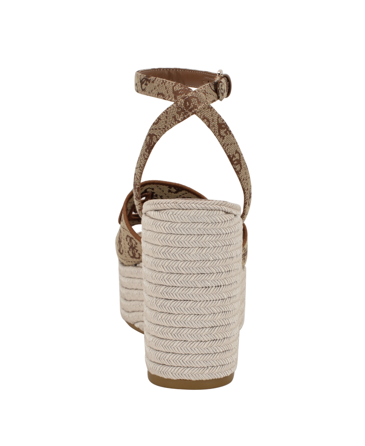 GUESS WOMEN'S TANVEEY QUATTRO G CUT-OUT PLATFORM ESPADRILLE WEDGE SANDALS 