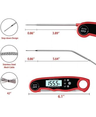 Cooking Thermometer with Dual Probes Meat Thermometer Digital Instant Read Kitchen Food Thermometer