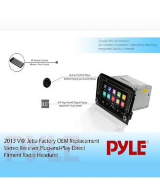 2013 VW Jetta Replacement Stereo Radio, 8'' HD Display, GPS, Bluetooth