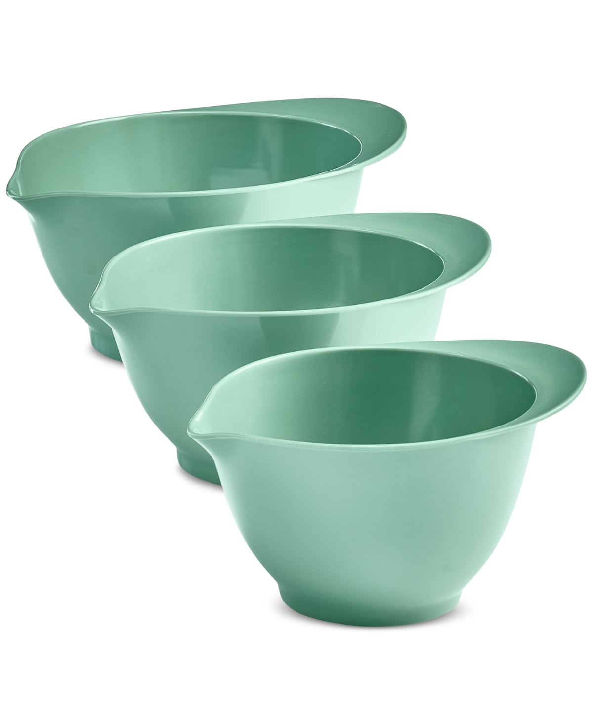 Macy's The Cellar Melamine Batter Bowls, Set Of 3, Exclusively At  In Green