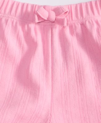 Baby Girls Pointelle Shorts