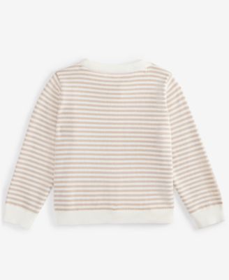 Baby Striped Cotton Cardigan, Exclusively at Macy's