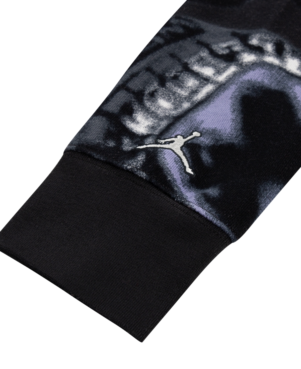 Jordan Mvp Big Kids' Fleece Printed Pullover Hoodie In Off Noir