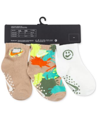 Nike Toddler Boys Gripper Ankle Socks, Pack of 3 