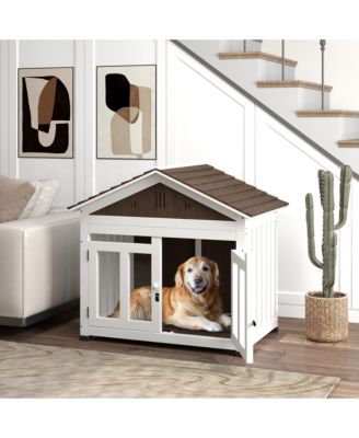 40"L Dog House Outdoor Indoor for Small, Medium, Large Dogs