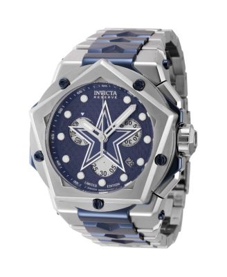 Men's 44493 NFL Dallas Cowboys Quartz Multifunction Navy Blue Dial Watch
