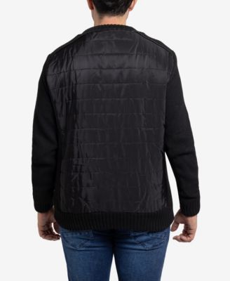 X-Ray Мужской свитер смешанной вязки с подкладкой из шерпа X-Ray