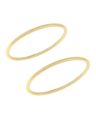 Robert Lee Morris Soho Textured Bangle Bracelet Set