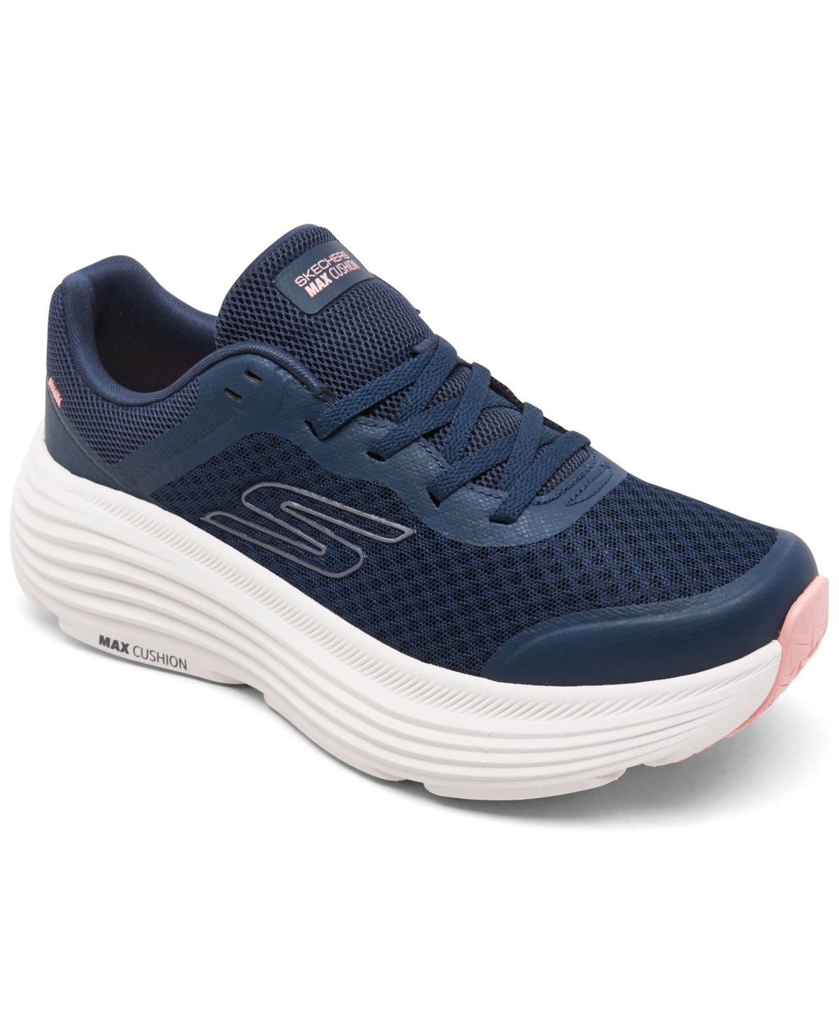 Women's Max Cushioning Endeavour Athletic Running Sneakers - Navy, Pink