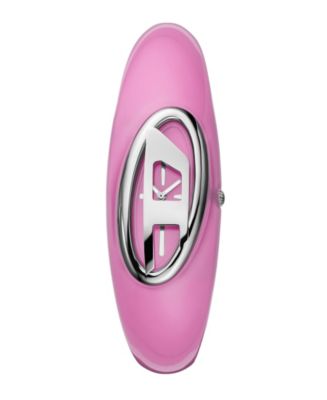 Diesel Women's Wonder-D Quartz Two-Hand Pink Nylon Watch, 24mm - Macy's 