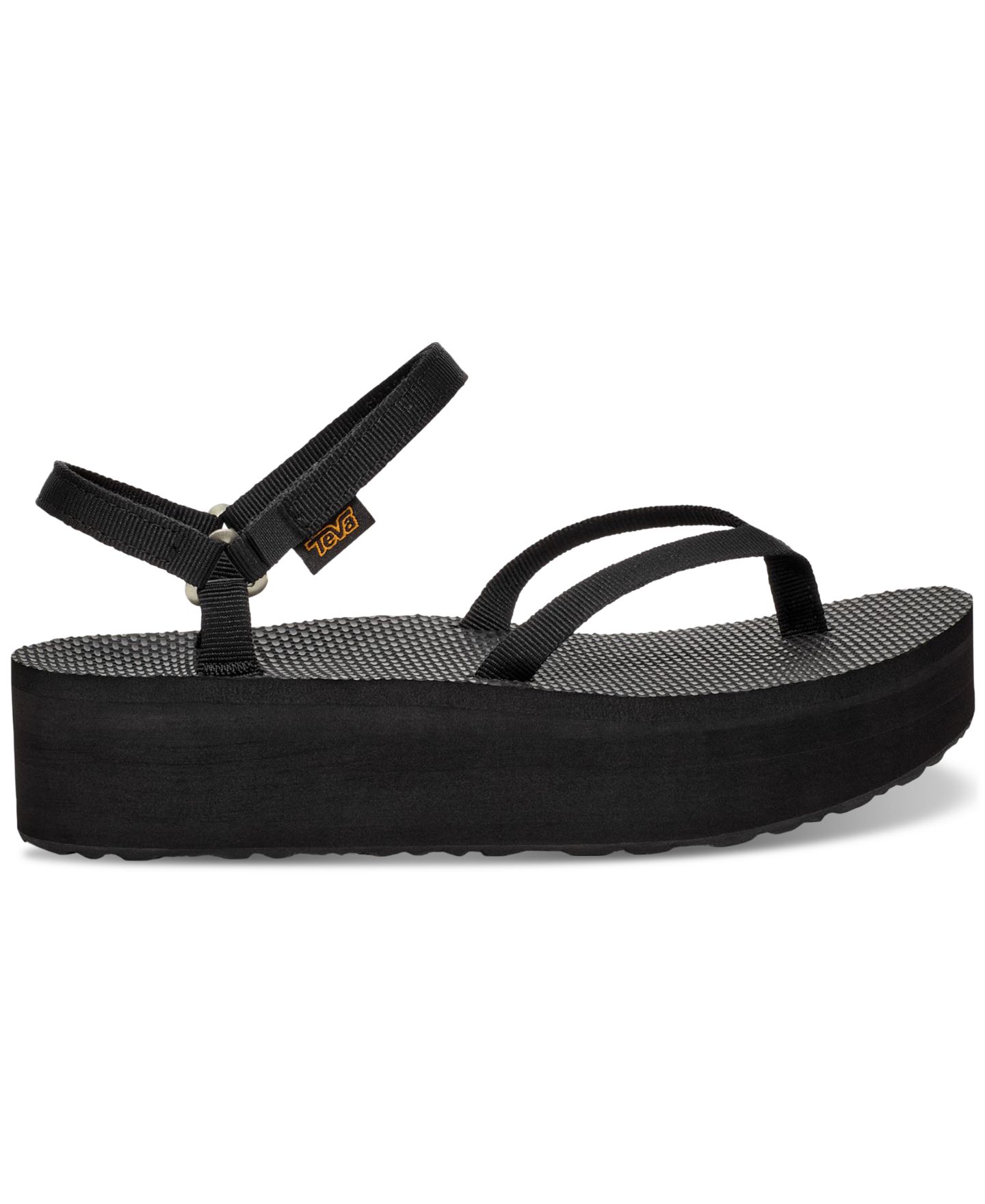 Женские сандалии Teva Flatform Slim, цвет: Чёрный — фото 2