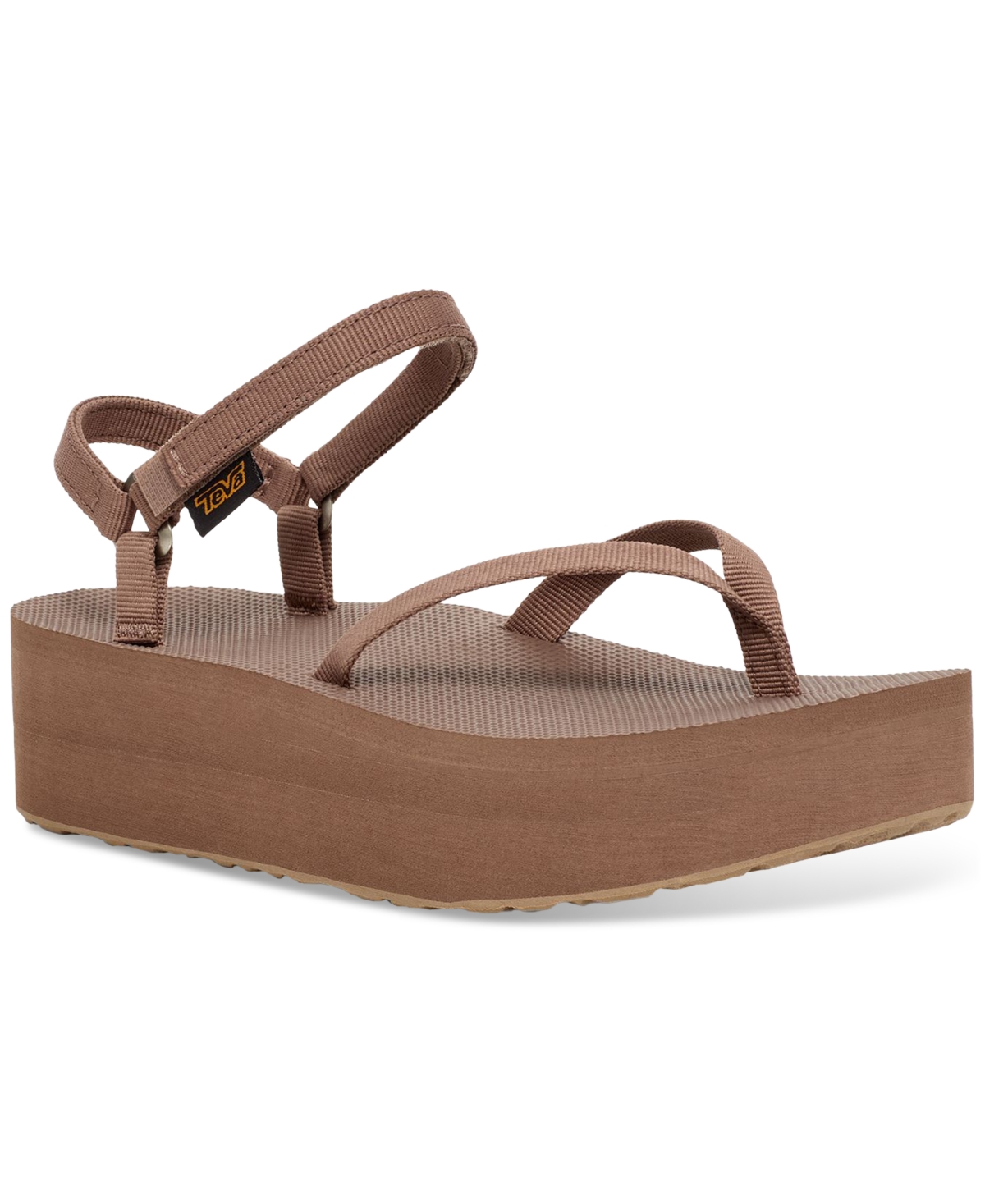 Shop Teva Women's Flatform Slim Sandals In Caribou