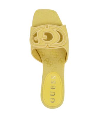 Galsee Quattro-G Cutout Block Heel Slide Sandals