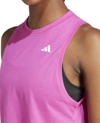 売れ筋商品|||アディダス カットソー トップス レディース Women's Train Essentials Boxy Workout Tank Semi Lucid Fuchsia adidas Train Essentials Boxy Workout Tank Top - White | Free