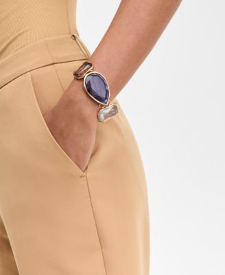 INC International Concepts Gold-Tone Color Stone Flex Bracelet Exclusively at Macys 4490₽