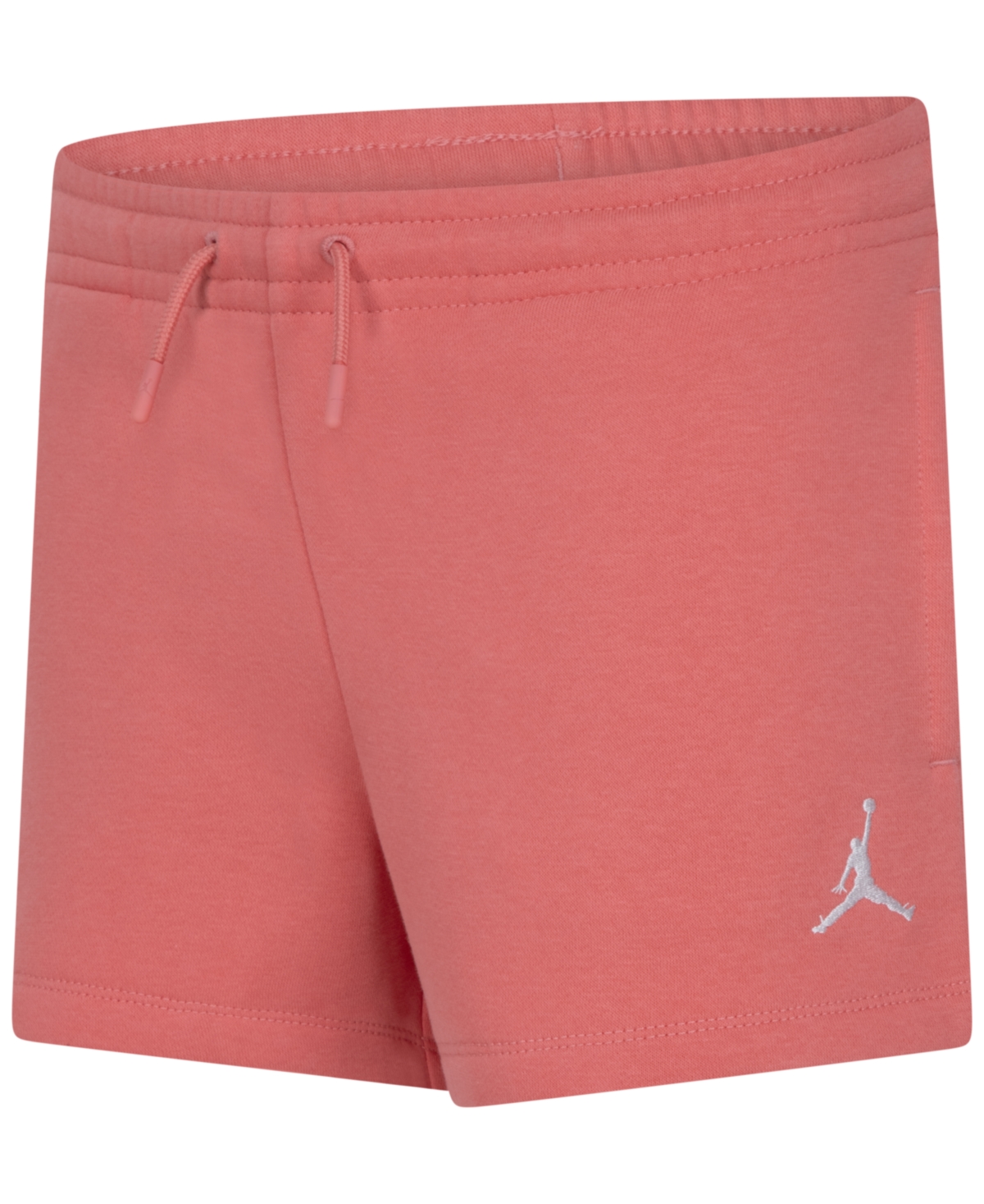 Shop Jordan Big Girls Brooklyn Essentials Shorts In Pink Salt