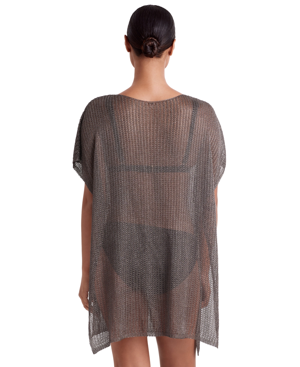 Shop Mimi Flamingo Women's Lagoon Tunic Cover-up In Steel Gray