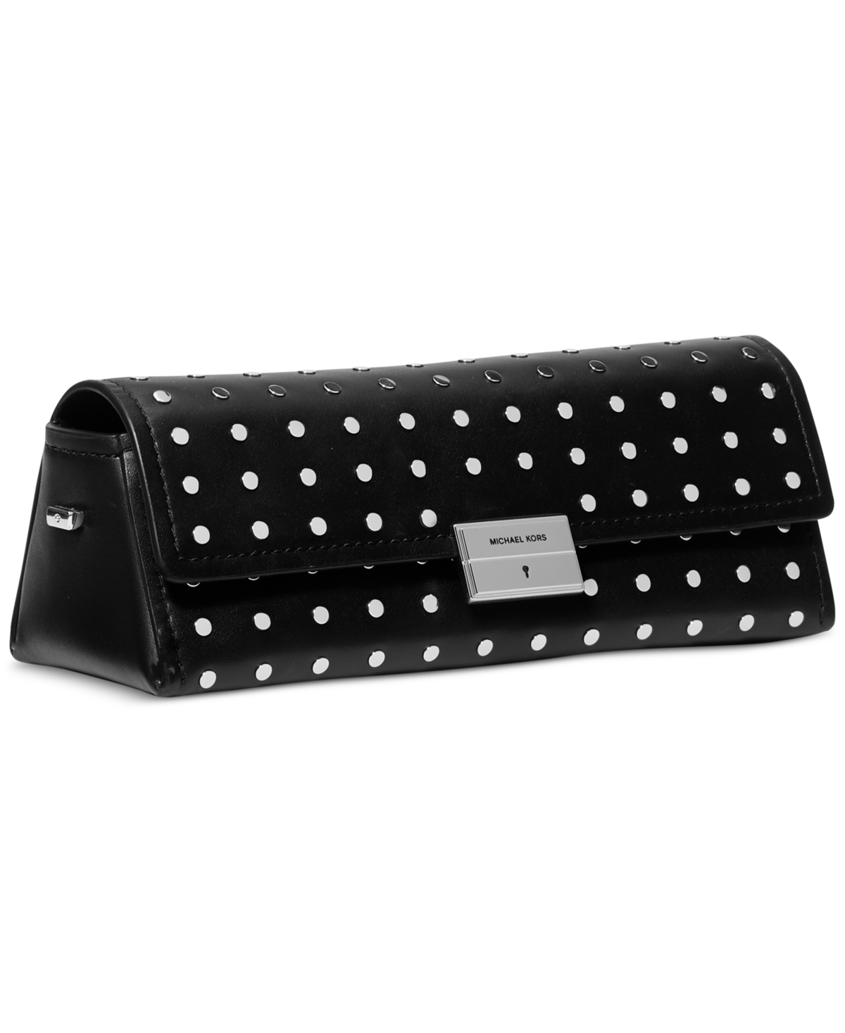 Michael Kors Michael  Ludlow Small Leather Convertible Pouchette In Black