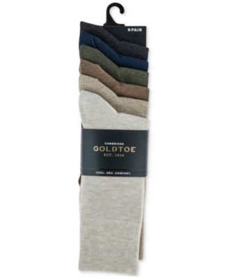 Men's 6-pack Cambridge Solid Crew Socks