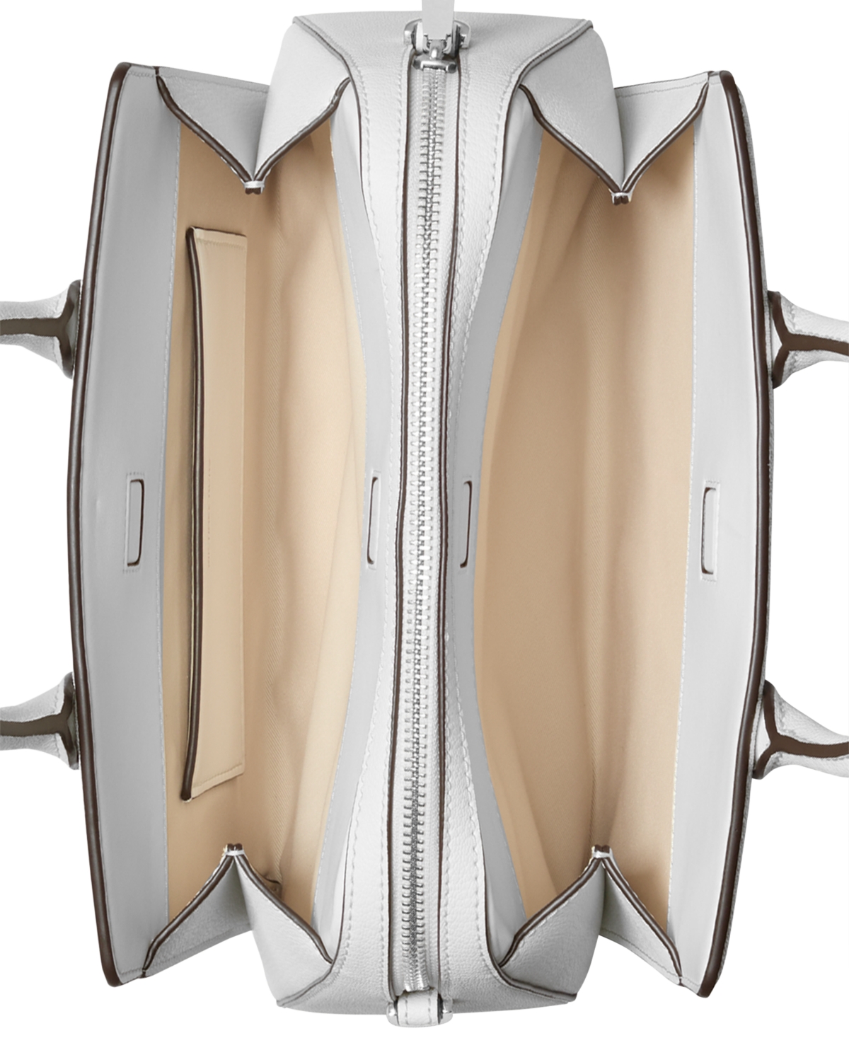 Michael Kors Michael  Laila Medium Satchel In Optic White,allum