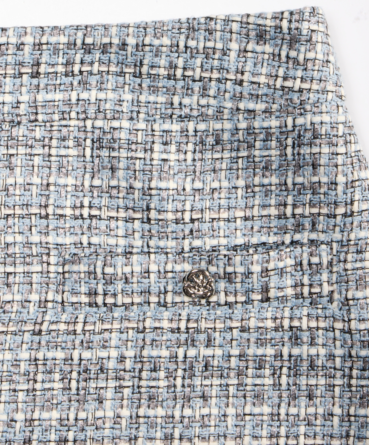 On 34th Women's Metallic-tweed Mini Skirt, Exclusively At Macy's In Metallic Blue