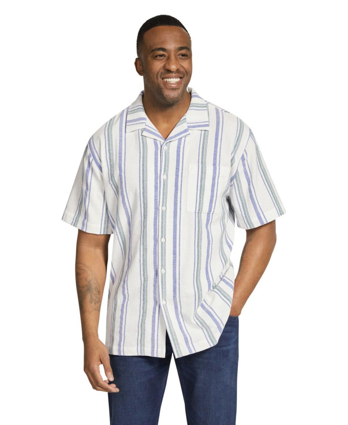 Big & Tall Cooper Relaxed Fit Shirt - White