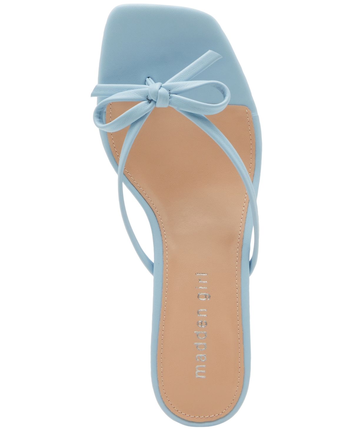 MADDEN GIRL CHARLOTTE KITTEN-HEEL BOW DRESS SANDALS 