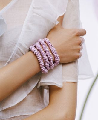 4-Pc. Pure Silk Back-to-Basics Skinny Scrunchies Set