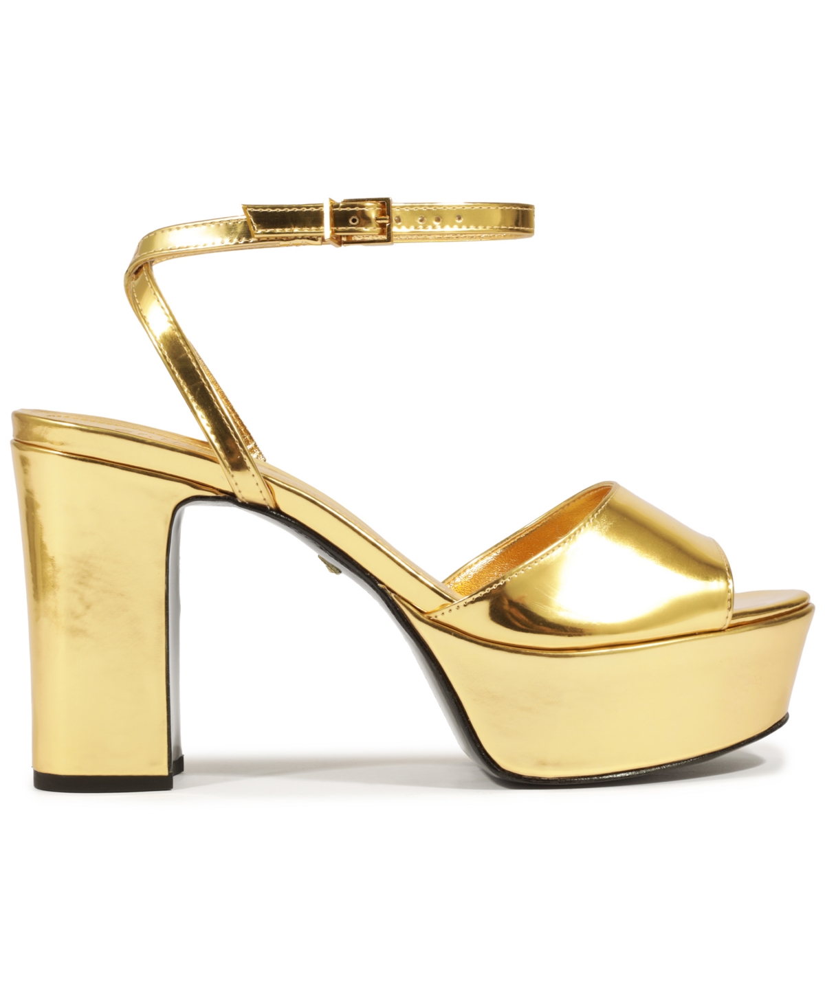 Schutz Women's Lenne Round Toe Platform Sandals In Gold