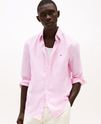 Tommy Hilfiger - Men's Regular-Fit Striped Poplin Shirt