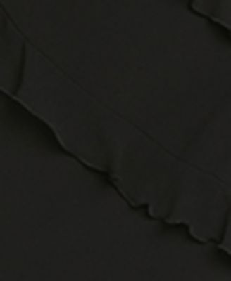 Juniors' Tiered Ruffled Chiffon Gown