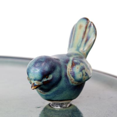 Gathering Birds Ceramic Outdoor Fountain with LED Lights