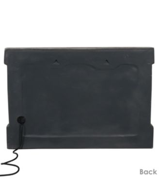 Ancient Wall 24-Inch Polyresin Wall-Mounted Outdoor Fountain - Electric Submersible Pump - 3-Gallon Water Capacity