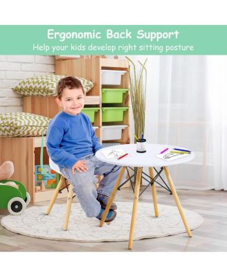 Kids 5 Pieces Mid-Century Modern Table Chairs Set