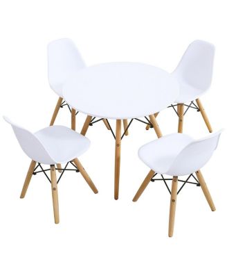 Kids 5 Pieces Mid-Century Modern Table Chairs Set