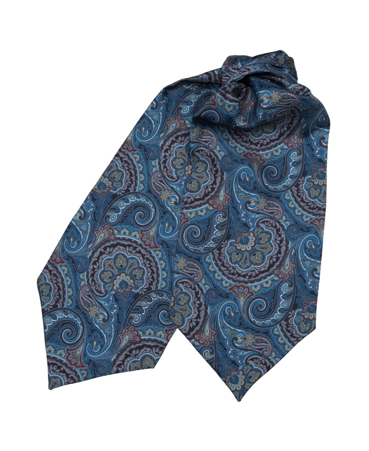 Bugatti - Silk Ascot Cravat Tie for Men - Red