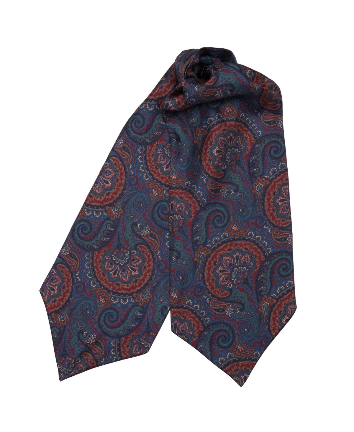 Bugatti - Silk Ascot Cravat Tie for Men - Red