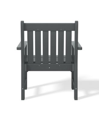 Outdoor Patio HDPE Adirondack Dining Arm Chairs (Set of 4)