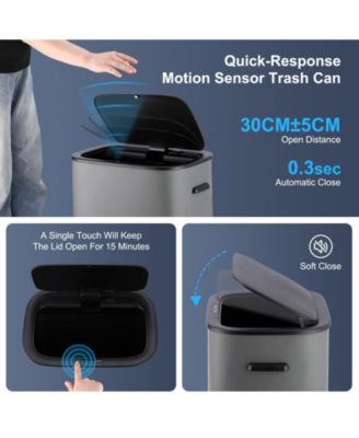 Automatic Trash Can with Lid,13 Gallon Smart Trash Can, 50L Motion Sensor Trash Can