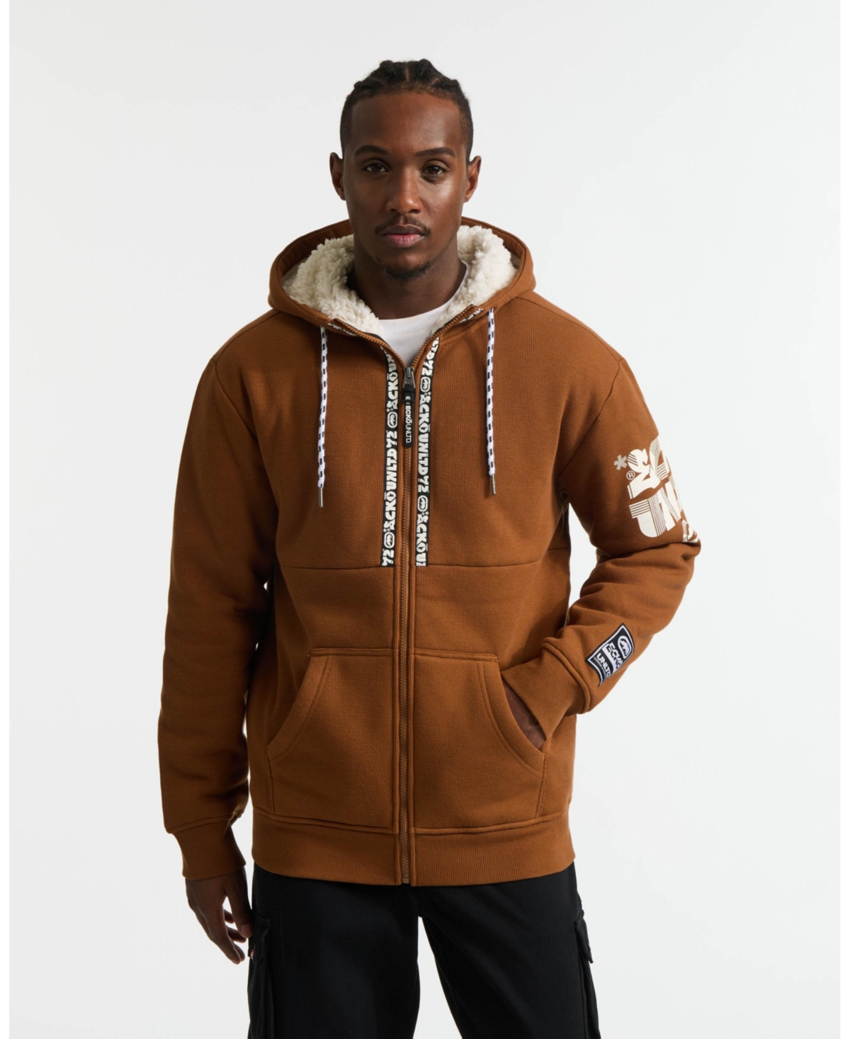 Men's Birth Year Sherpa Hoodie - Olive