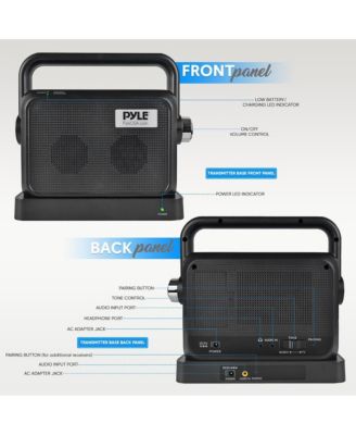 Wireless TV Speaker with Transmitter and Rechargeable Battery