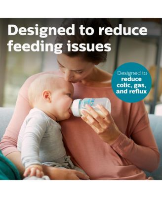 Anti-colic Baby Bottle With AirFree Vent, 9oz, 4pk