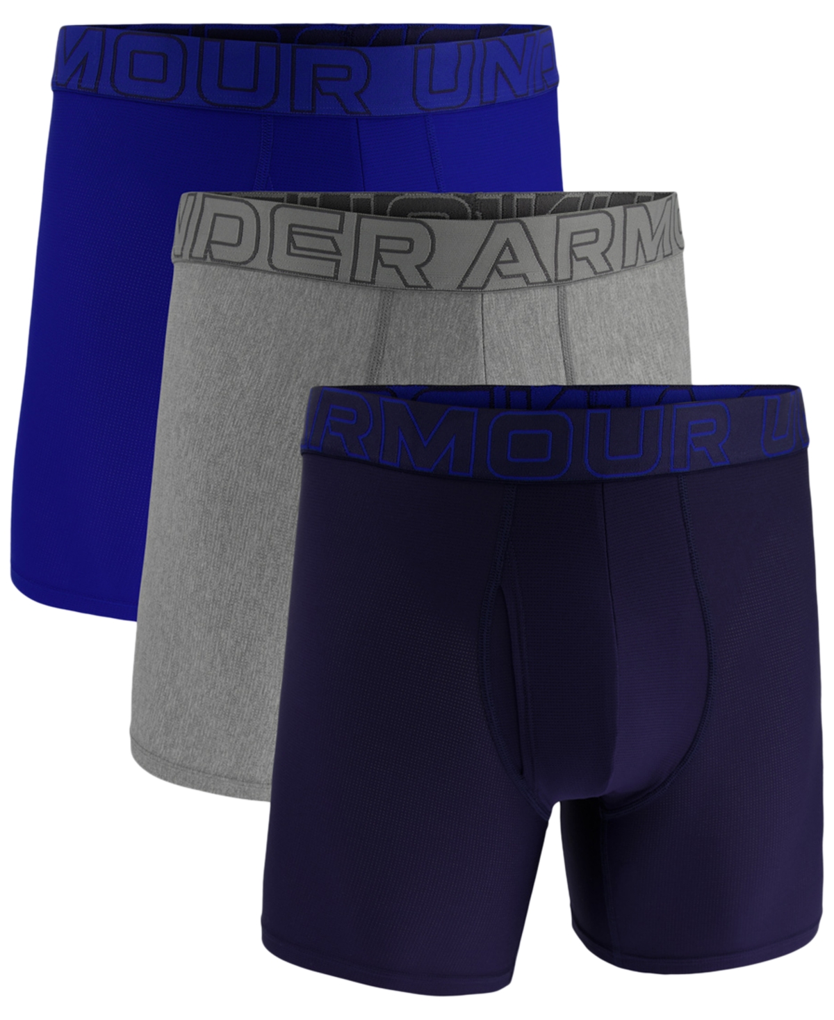 Men's 3-Pack Performance Tech Mesh 6" Boxer Briefs - Royal