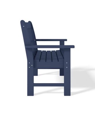 Outdoor 2-Person All-Weather HDPE Front Porch Garden Bench