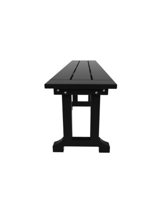 6-Piece HDPE Outdoor Rectangle Dining Patio Table and Chairs Set