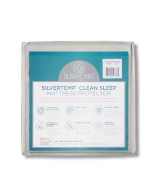 DOWNLITE SleepCare SilverTemp Clean Sleep Mattress Protector, Twin