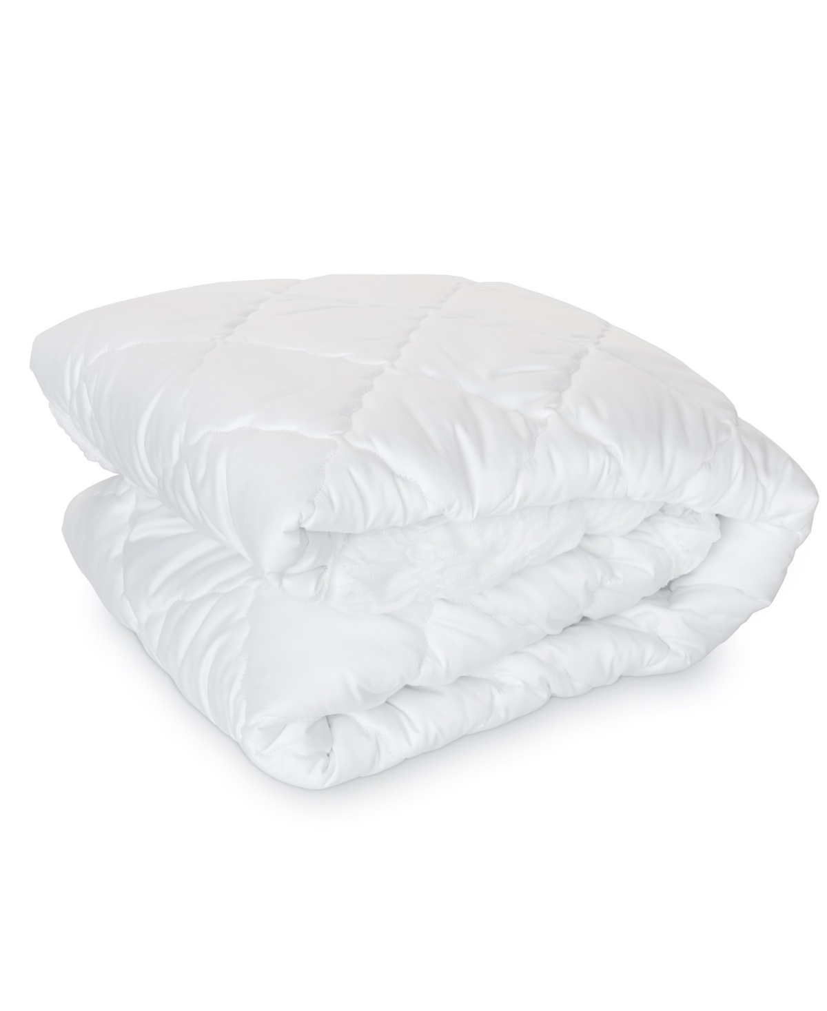 Downlite Triple Protection Plush Down Alternative Mattress Pad, Queen In White