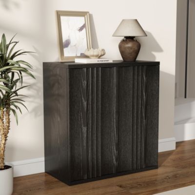 31.5" Modern Fluted Sideboard with Storage, Accent Cabinet