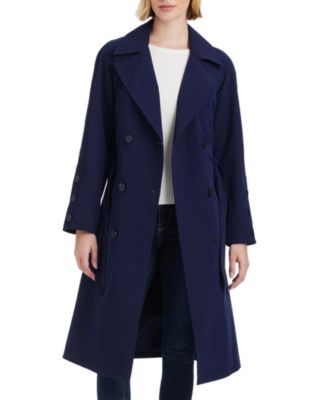 Women's Long Double-Breasted Trench Coat