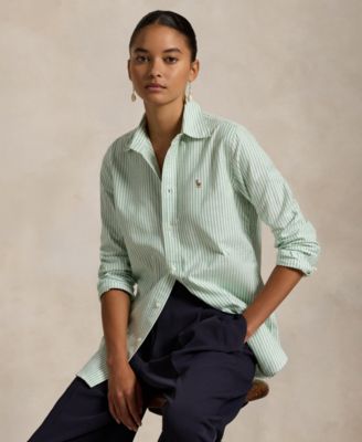Polo Ralph Lauren - Women's Stretch Slim Fit Striped Oxford Shirt